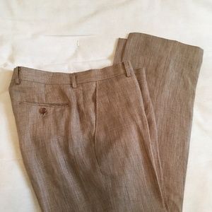 RALPH LAUREN MEN’S flat front SLIM PANT 100% LINEN PANTS 32W x 30L